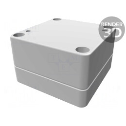 Carcasă Universală Policarbonat 65x65x40mm | Electronic-mag.ro | Componente Electronice