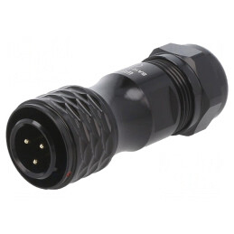 Mufă SA16 tată 3 PIN IP67 8-12mm 10A 500V lipire pe cablu