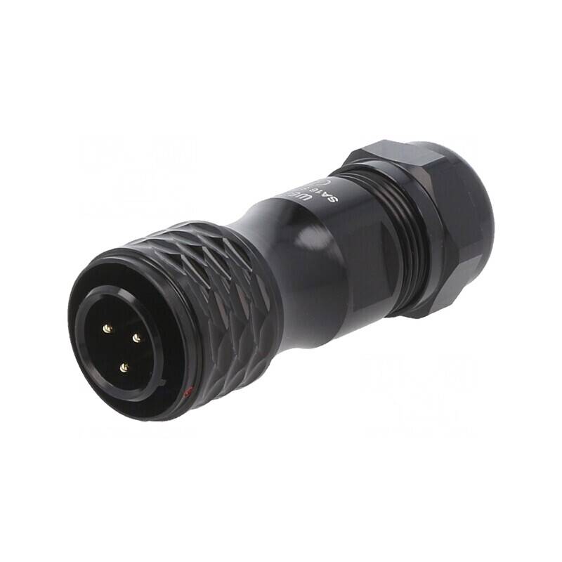Mufă SA16 tată 3 PIN IP67 8-12mm 10A 500V lipire pe cablu | Electronic-mag.ro | Componente Electronice Mufă SA16 tată 3 PIN IP67 8-12mm 10A 500V lipire pe cablu | Electronic-mag.ro | Componente Electronice