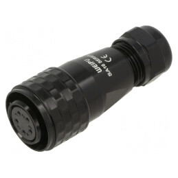 Mufă SA16 Mamă 5 PIN IP67 5-8mm 5A 500V | Electronic-mag.ro | Componente Electronice