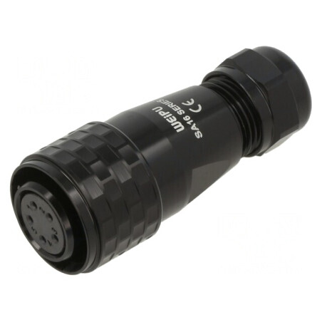 Mufă SA16 Mamă 5 PIN IP67 5-8mm 5A 500V | Electronic-mag.ro | Componente Electronice