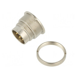 Conector M16 Tată Lipire PIN 5 6A 150V Drept IP40 | Electronic-mag.ro | Componente Electronice