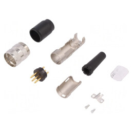 Mufă Lipire pe Cablu M16 6PIN 5A 300V Drept | Electronic-mag.ro | Componente Electronice