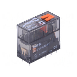Releu Electromagnetic DPDT 230VAC 8A PCB | Electronic-mag.ro | Componente Electronice