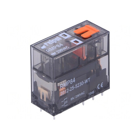 Releu Electromagnetic DPDT 230VAC 8A PCB | Electronic-mag.ro | Componente Electronice