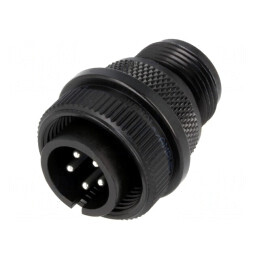 Conector Circular Aluminiu Negru 14S 97-3106A-14S-5P | Electronic-mag.ro | Componente Electronice