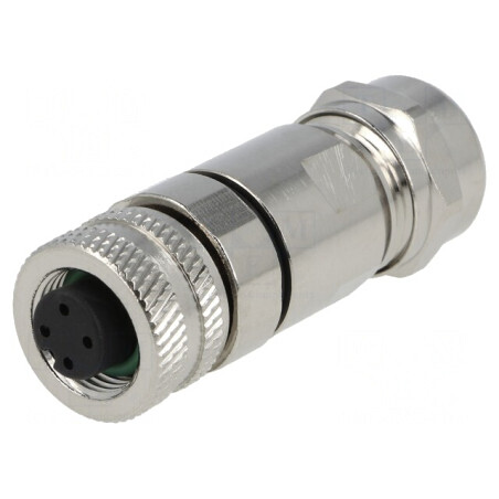 Mufă M12 4 PIN mamă pe cablu IP65 | Electronic-mag.ro | Componente Electronice