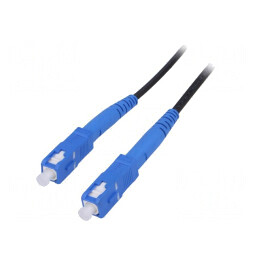 Patch Cord Fibră SC/UPC Ambele Părți 50m Negru LSZH