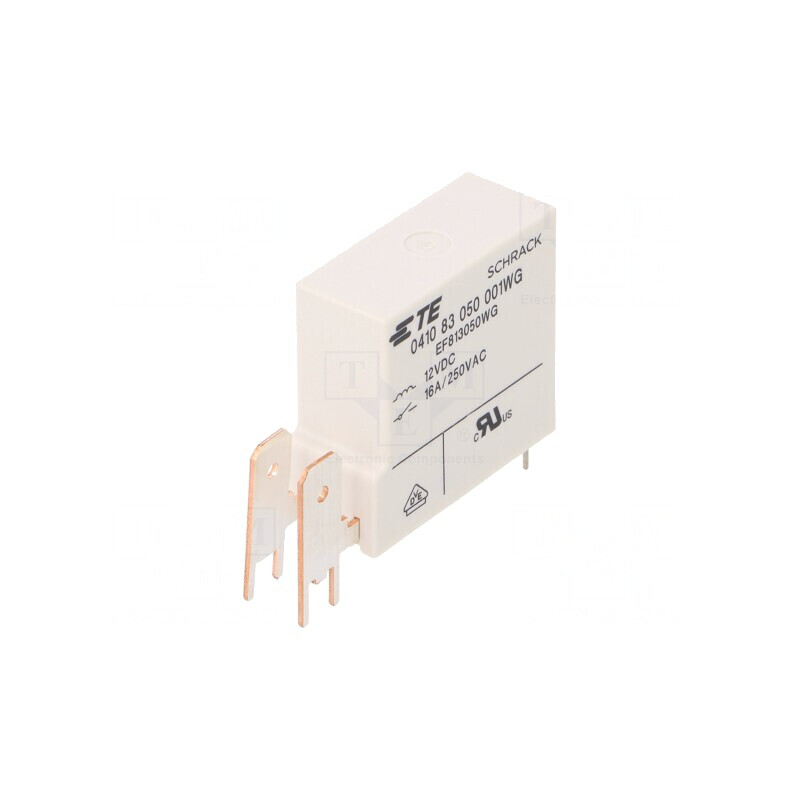 Releu Electromagnetic SPST-NO 12VDC 16A | Electronic-mag.ro | Componente Electronice