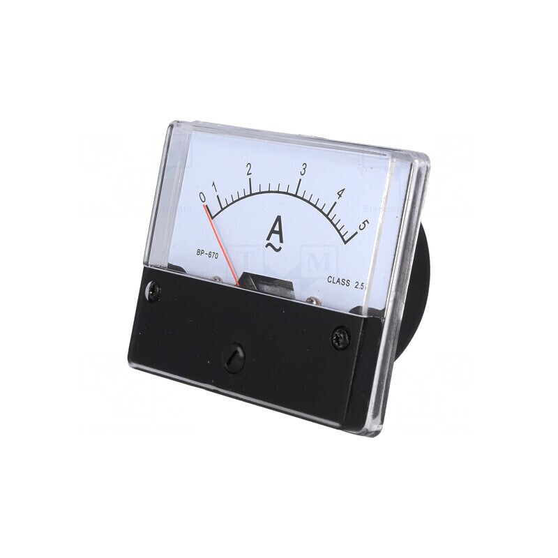 Ampermetru Panou AC 0-5A Clasa 2.5 72x62x40mm 52mm | Electronic-mag.ro | Componente Electronice Ampermetru Panou AC 0-5A Clasa 2.5 72x62x40mm 52mm | Electronic-mag.ro | Componente Electronice