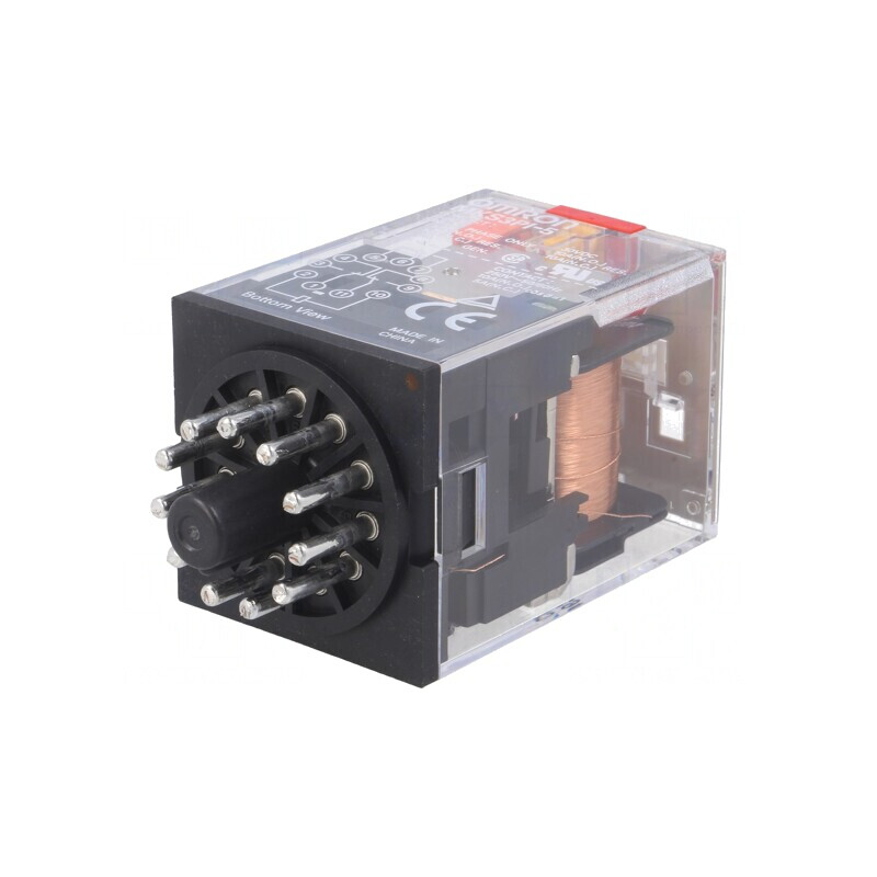 Releu Electromagnetic 3PDT 230VAC 10A | Electronic-mag.ro | Componente Electronice