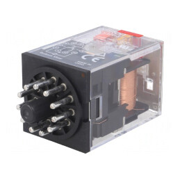 Releu Electromagnetic 3PDT 230VAC 10A | Electronic-mag.ro | Componente Electronice