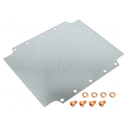 Placă de montare oțel 185x215mm | Electronic-mag.ro | Componente Electronice