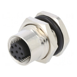 Soclu M12 PIN: 8 mamă DeviceNet CANopen THT IPX7 125V | Electronic-mag.ro | Componente Electronice