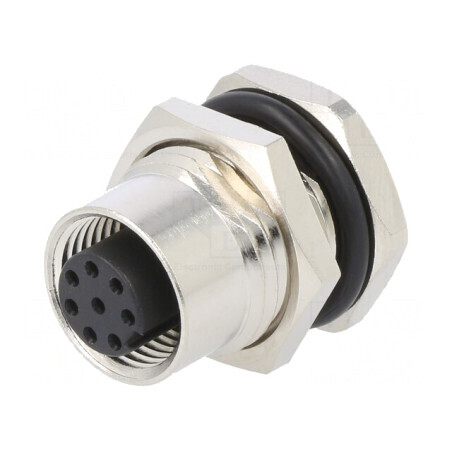 Soclu M12 PIN: 8 mamă DeviceNet CANopen THT IPX7 125V | Electronic-mag.ro | Componente Electronice