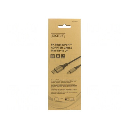 Cablu DisplayPort 1.2 1m Negru Aluminiu | Electronic-mag.ro | Componente Electronice