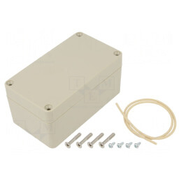 Carcasă Universală ABS Bej IP65 65mm x 115mm x 55mm | Electronic-mag.ro | Componente Electronice