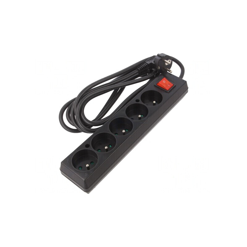 Prelungitor 5 Prize PVC Negru 3m 16A | Electronic-mag.ro | Componente Electronice Prelungitor 5 Prize PVC Negru 3m 16A | Electronic-mag.ro | Componente Electronice