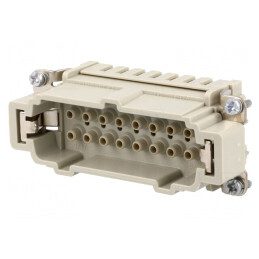 Conector HDC inserturi contact tată Han E 16PE | Electronic-mag.ro | Componente Electronice