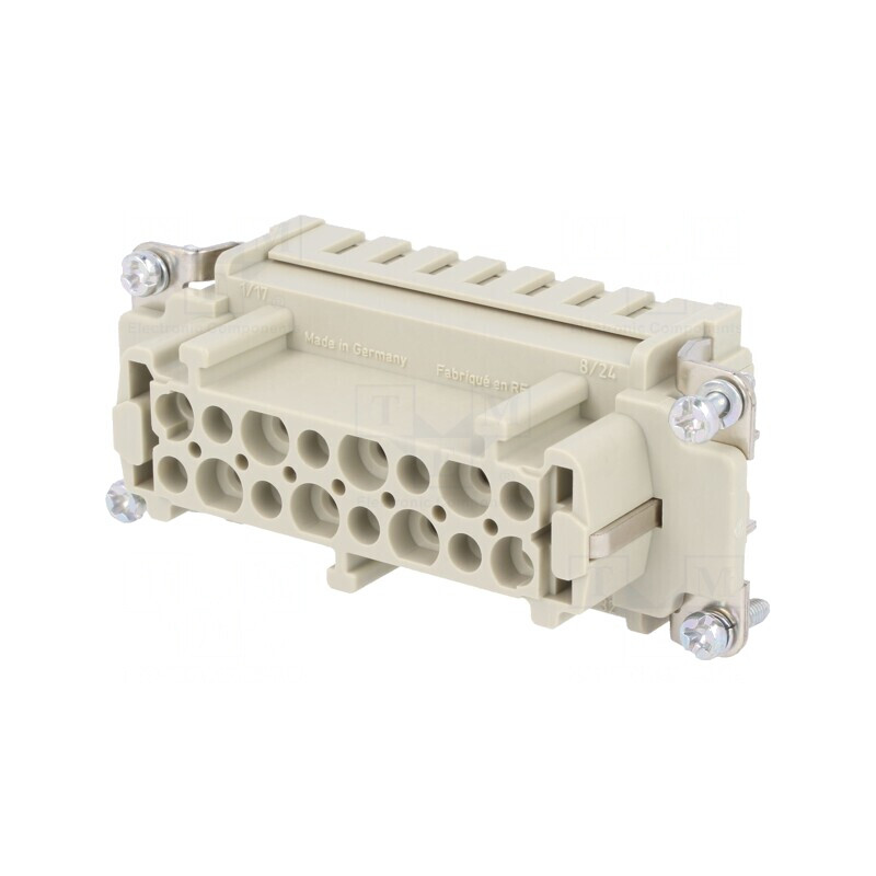 Insert Conector Mamă HDC Han E® 16 PIN 16 PE | Electronic-mag.ro | Componente Electronice
