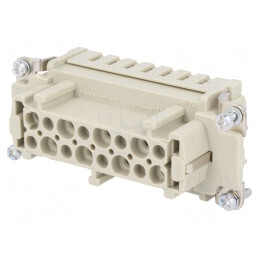 Insert Conector Mamă HDC Han E® 16 PIN 16 PE | Electronic-mag.ro | Componente Electronice