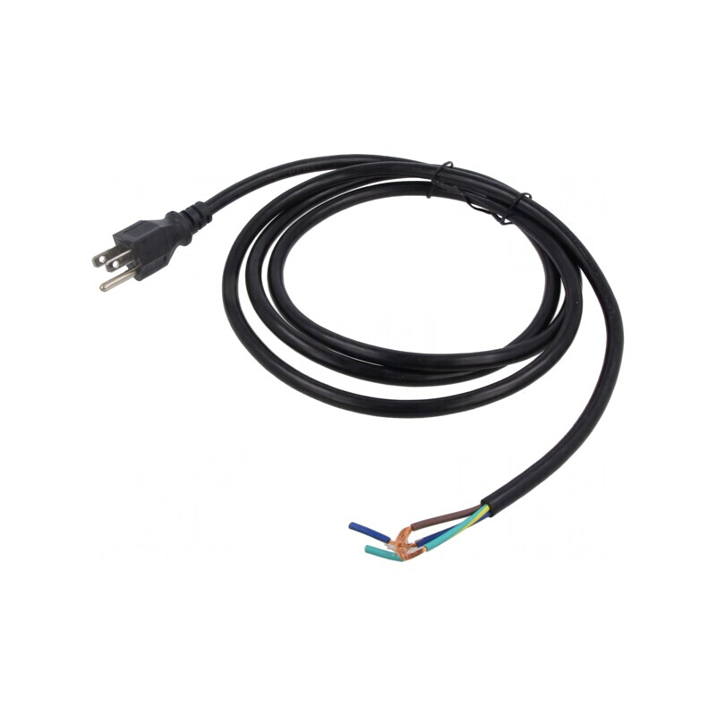 Cablu NEMA 5-15 3x16AWG PVC 2m Negru 13A | Electronic-mag.ro | Componente Electronice Cablu NEMA 5-15 3x16AWG PVC 2m Negru 13A | Electronic-mag.ro | Componente Electronice