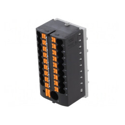 Bloc de distribuție 2,5mm2-6mm2 negru | Electronic-mag.ro | Componente Electronice