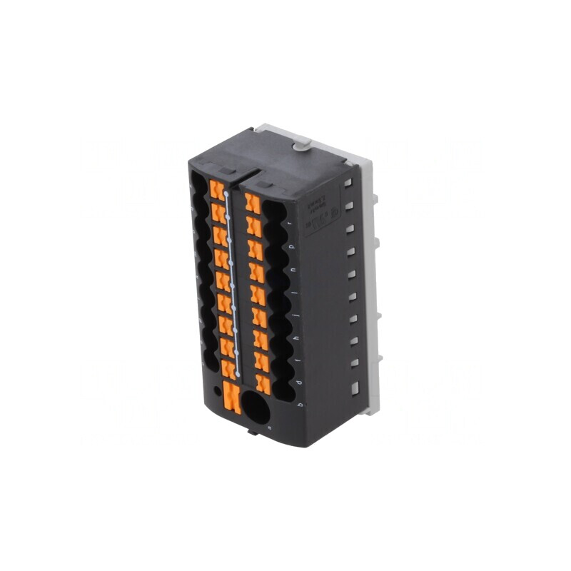 Bloc de distribuție 2,5mm2-6mm2 negru | Electronic-mag.ro | Componente Electronice