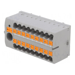 Bloc de Distribuție 2.5mm2 6mm2 Gri | Electronic-mag.ro | Componente Electronice