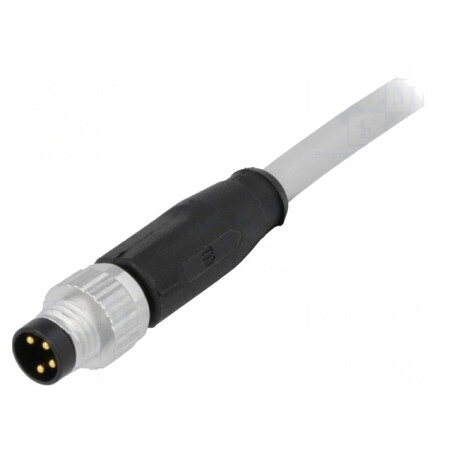 Conector M8 Tată 4 PIN cu Cablu 2m PVC | Electronic-mag.ro | Componente Electronice