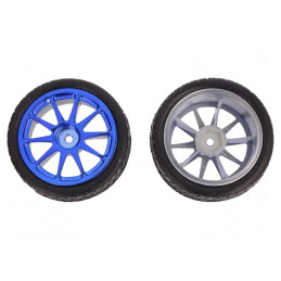 Ax Albastră Fină Ø65mm Acoperire Gumă W26mm | Electronic-mag.ro | Componente Electronice