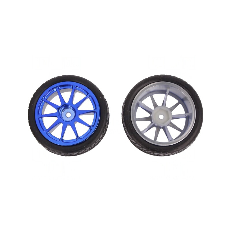 Ax Albastră Fină Ø65mm Acoperire Gumă W26mm | Electronic-mag.ro | Componente Electronice