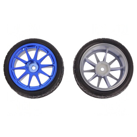 Ax Albastră Fină Ø65mm Acoperire Gumă W26mm | Electronic-mag.ro | Componente Electronice