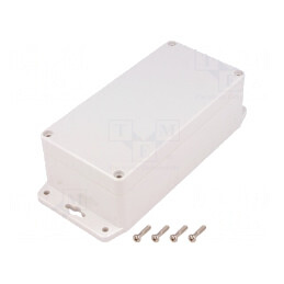 Carcasă universală 80x160x55mm cu lame de fixare | Electronic-mag.ro | Componente Electronice
