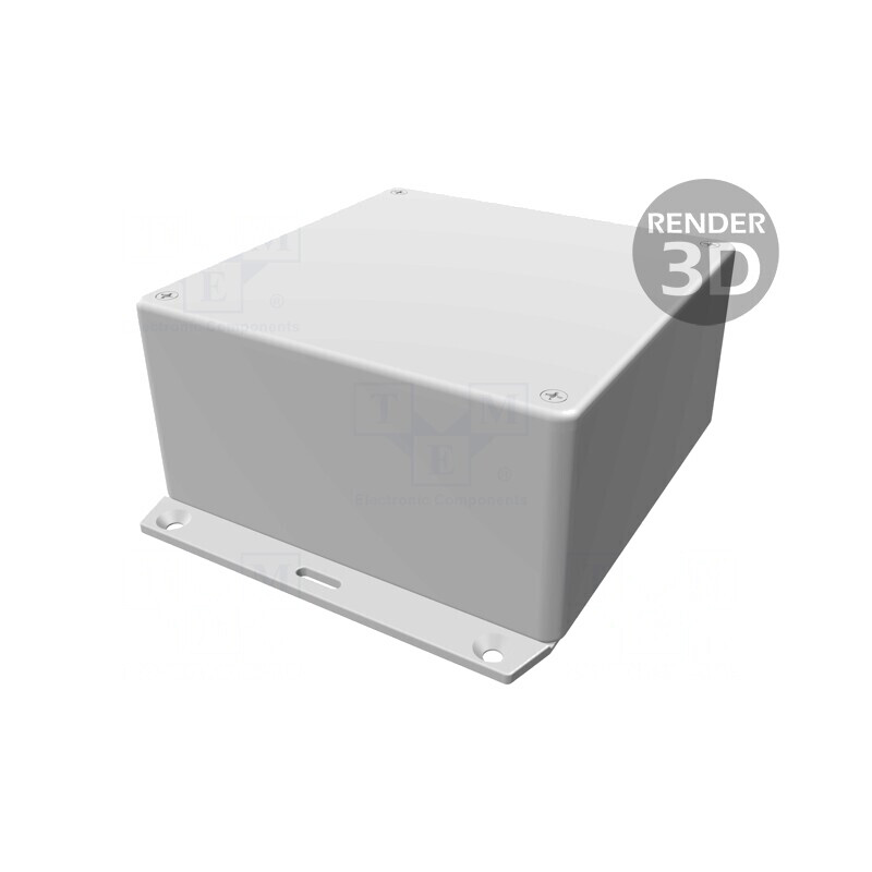 Carcasă universală 120x120x60mm ABS neagră | Electronic-mag.ro | Componente Electronice