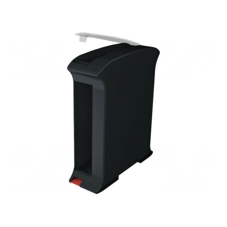 Carcasă pentru șină DIN, gri închis | Electronic-mag.ro | Componente Electronice