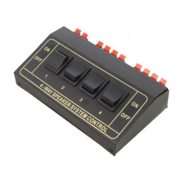 Selector de Boxe cu 2 Ieșiri - Bornă cu Arc | Electronic-mag.ro | Componente Electronice