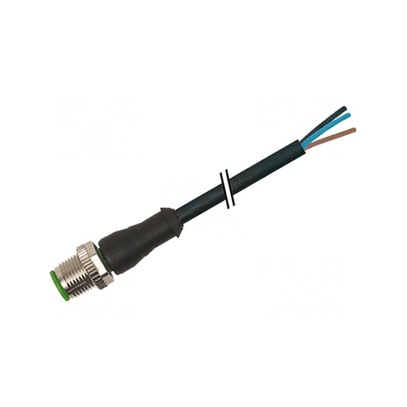 Cablu de Conectare M12 PIN 4 Drept 3m PVC 250VAC 4A | Electronic-mag.ro | Componente Electronice