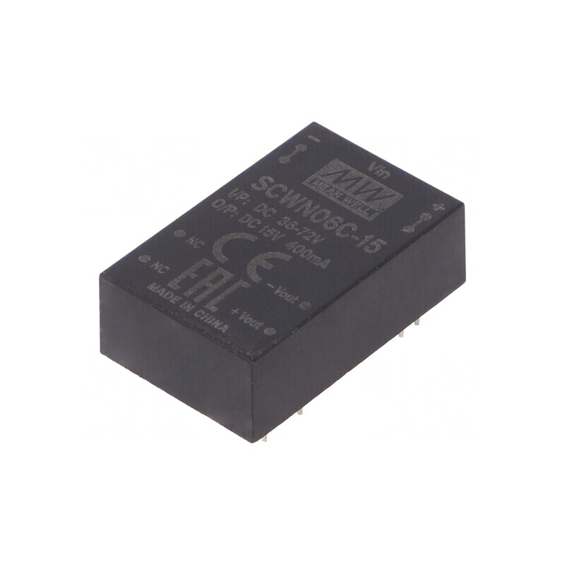 Convertor DC/DC 6W 36-72V la 15V 400mA DIP24 | Electronic-mag.ro | Componente Electronice