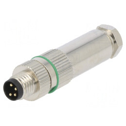 Conector M8 Tată 4 Pin Drept pe Cablu 30V IP65/IP67 | Electronic-mag.ro | Componente Electronice