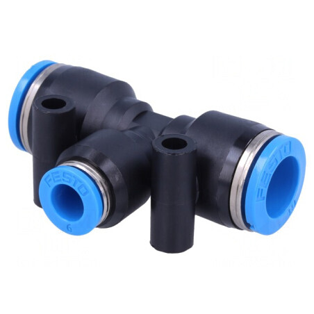 Racord Push-In T Ramificație 0.95-6bar PBT | Electronic-mag.ro | Componente Electronice