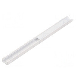 Profil Aluminiu LED Slim Alb Lăptos 1m | Electronic-mag.ro | Componente Electronice