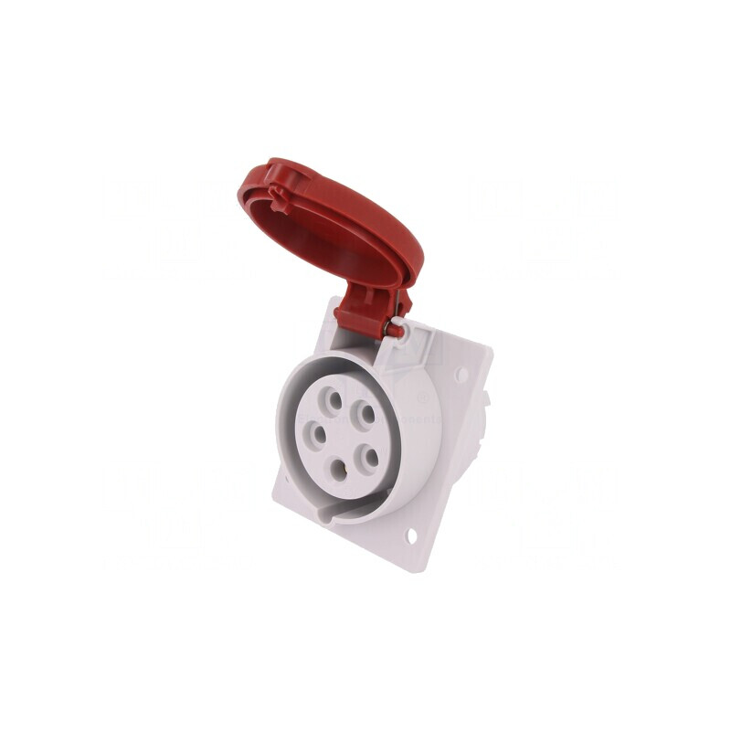Conector Alimentare AC Trifazat 16A 400VAC IP44 Soclu Mamă | Electronic-mag.ro | Componente Electronice