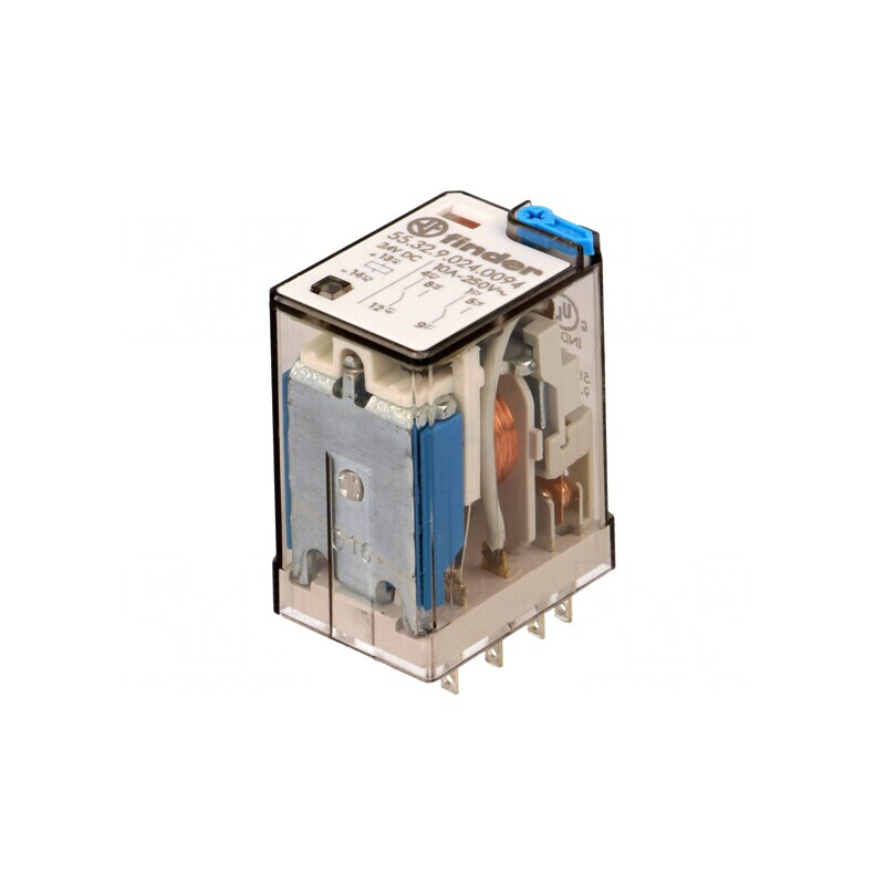 Releu electromagnetic 24VDC 10A 250VAC | Electronic-mag.ro | Componente Electronice