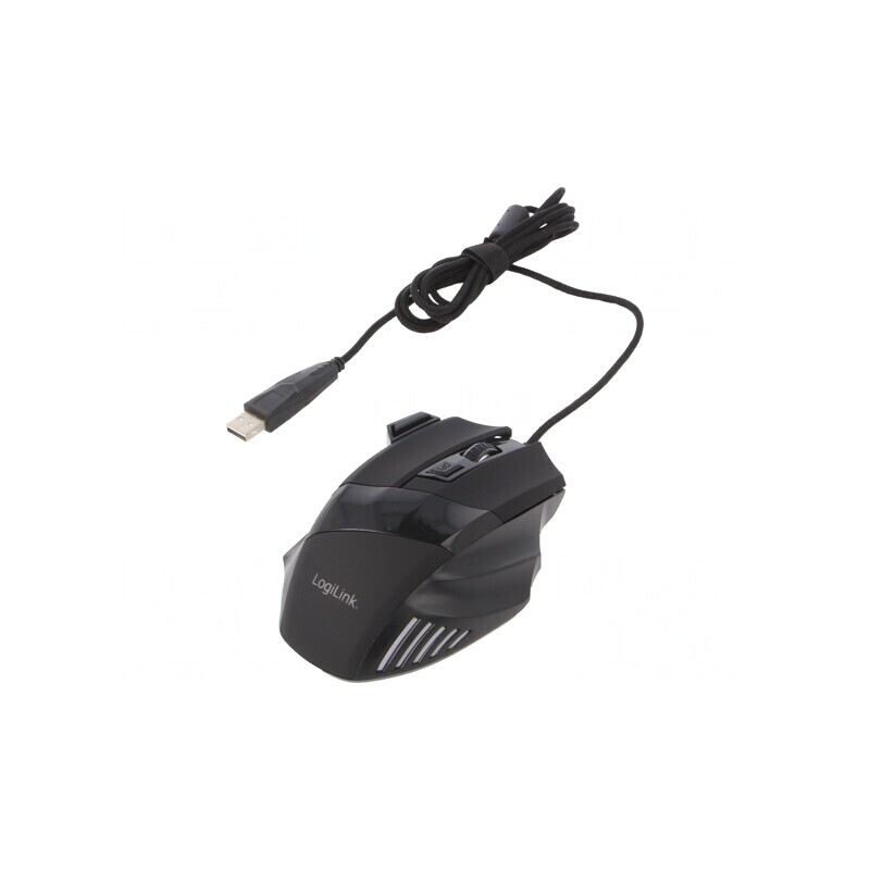 Mouse Optic Negru USB cu 7 Butoane | Electronic-mag.ro | Componente Electronice