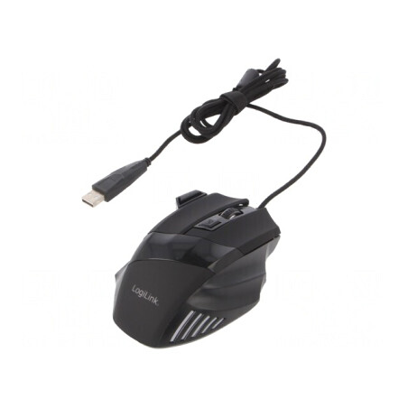 Mouse Optic Negru USB cu 7 Butoane | Electronic-mag.ro | Componente Electronice