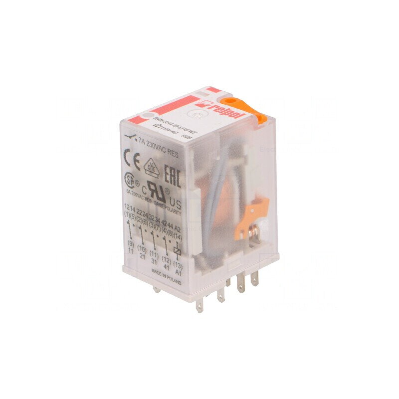 Releu Electromagnetic 4PDT 115VAC 6A | Electronic-mag.ro | Componente Electronice