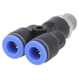 Racord Push-in Y cu Filet R 1/8 - 0,95-15bar | Electronic-mag.ro | Componente Electronice