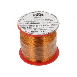 Sârmă Emailată Cupru 0,4mm 0,2kg | Electronic-mag.ro | Componente Electronice