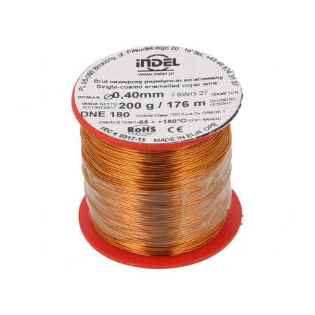 Sârmă Emailată Cupru 0,4mm 0,2kg | Electronic-mag.ro | Componente Electronice